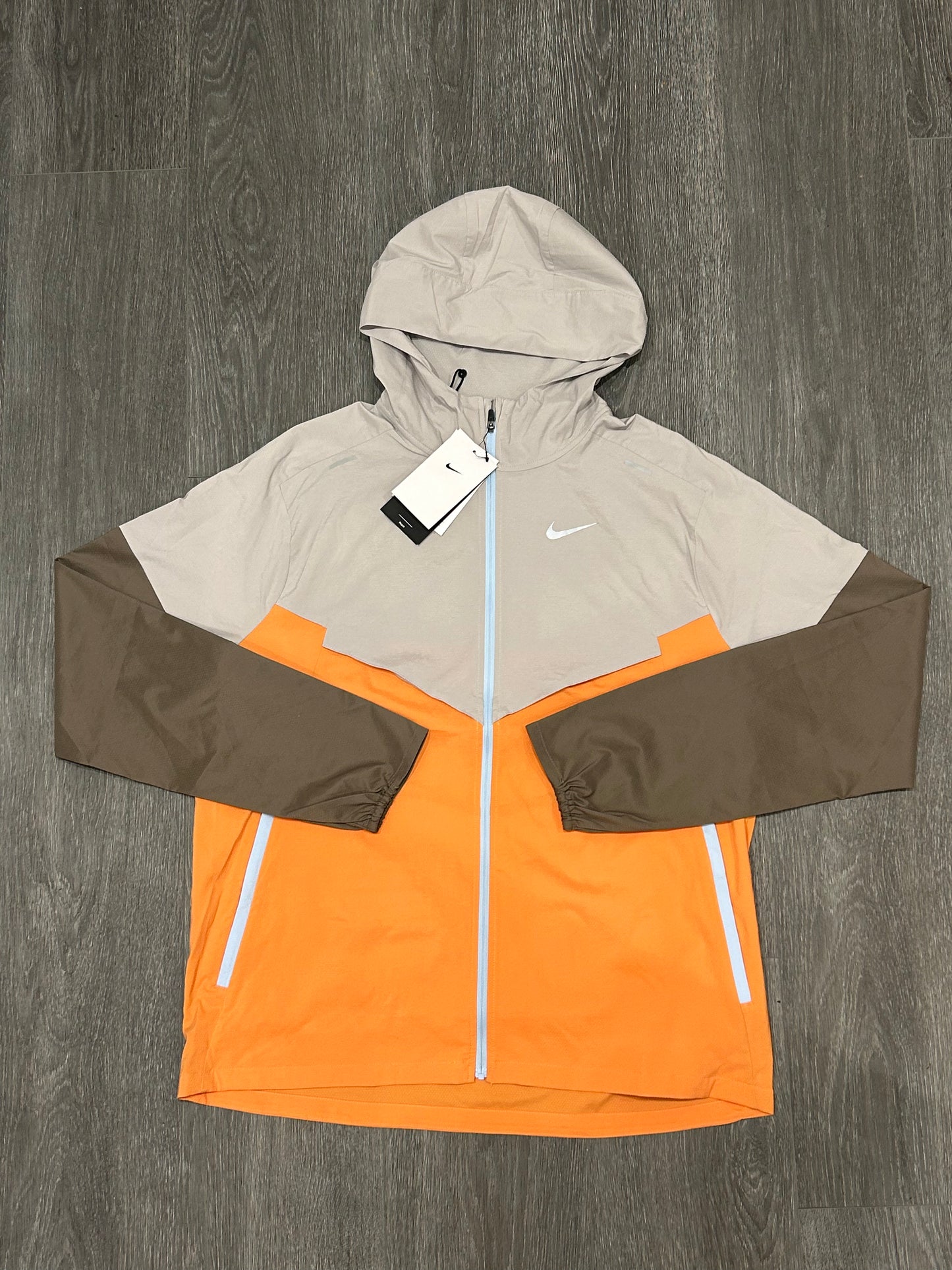 Nike Windrunner Jacket - Grey / Orange / Brown