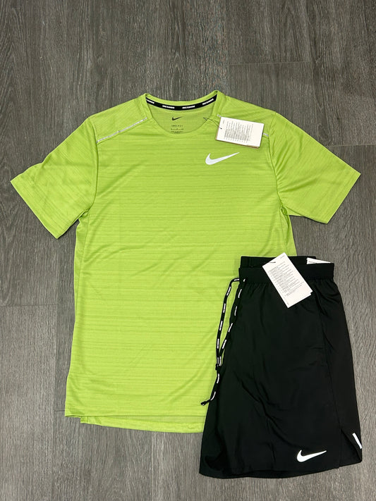 Nike Miler 1.0 Kiwi & Nike Flex Stride Shorts 7” Set